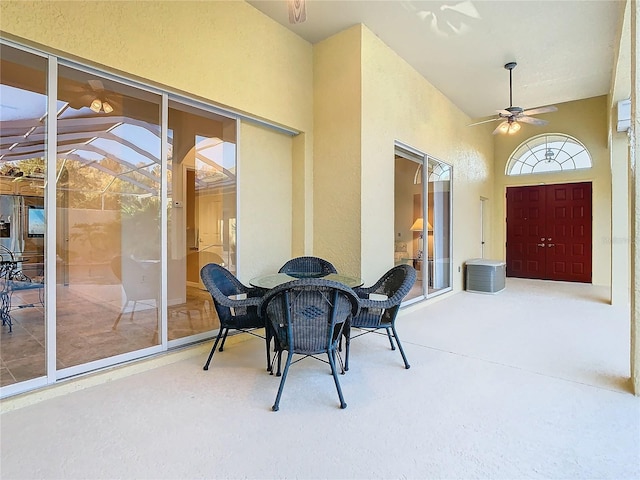 11620 Eastern Star Ct, New Port Richey, FL 34654 - view of patio / terrace with ceiling fan