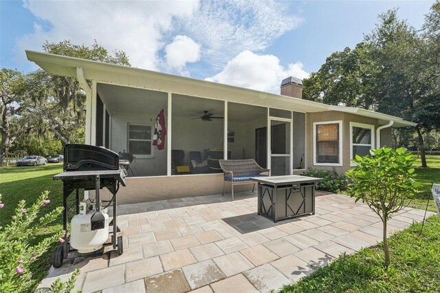 10614 Hudson Ave, Hudson, FL 34669 - view of patio with a ceiling fan