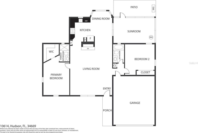 10614 Hudson Ave, Hudson, FL 34669 - room layout