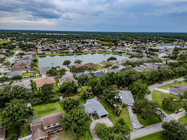 22946 Brownwood Ct, Land O Lakes, FL 34639 - aerial perspective of suburban area featuring a nearby body of water