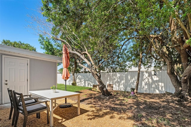 4922 Bola St, New Port Richey, FL 34652 - fenced backyard with a storage shed