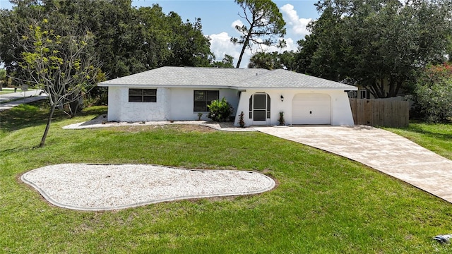 21426 Quesada Ave, Port Charlotte, FL 33952 - ranch-style home featuring stucco siding, a garage, driveway, and a shingled roof