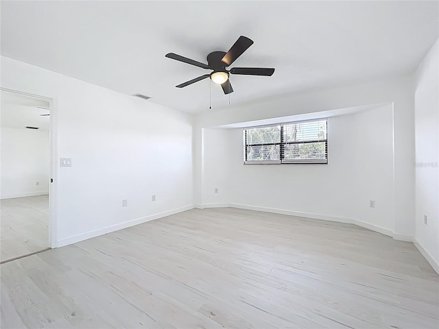 21426 Quesada Ave, Port Charlotte, FL 33952 - unfurnished room featuring light wood finished floors and ceiling fan