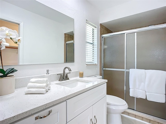 21426 Quesada Ave, Port Charlotte, FL 33952 - bathroom featuring vanity, a stall shower, and tile patterned floors