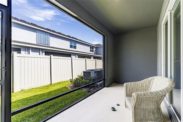 2801 Midnight Pearl Dr, Sarasota, FL 34240 - balcony with cooling unit