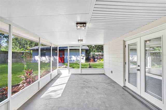 223 Pinehurst Dr, Auburndale, FL 33823 - unfurnished sunroom with french doors