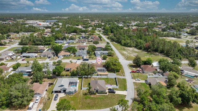 9642 Elgin Blvd, Spring Hill, FL 34606 - aerial view of property and surrounding area with nearby suburban area