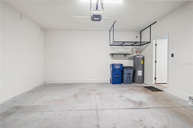 3762 Mossy Limb Ct, Palmetto, FL 34221 - garage featuring electric water heater and a garage door opener