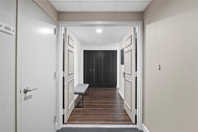 1501 Gulf Blvd Unit 201, Clearwater Beach, FL 33767 - corridor with wood finished floors and baseboards