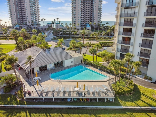 1501 Gulf Blvd Unit 201, Clearwater Beach, FL 33767 - aerial view of a pool