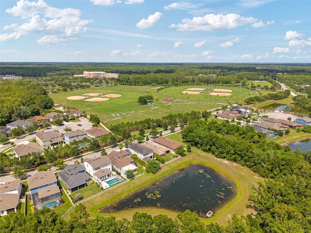 3532 Wicket Field Rd, Lutz, FL 33548 - aerial view of residential area with a large body of water