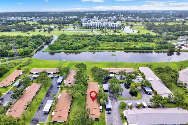 1206 10th Cir SE, Largo, FL 33771 - aerial view of property's location with a nearby body of water