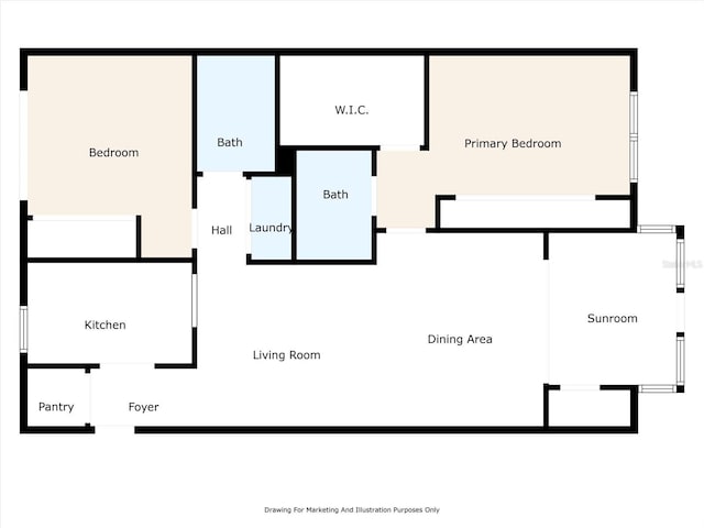 1206 10th Cir SE, Largo, FL 33771 - view of property floor plan