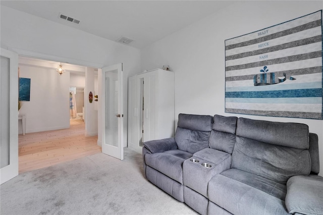 5415 Limelight Dr, Apollo Beach, FL 33572 - living room with carpet and wood finished floors