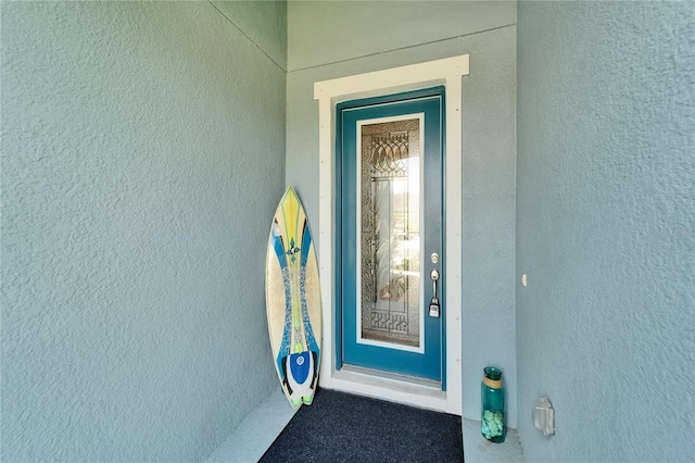 5415 Limelight Dr, Apollo Beach, FL 33572 - property entrance with stucco siding