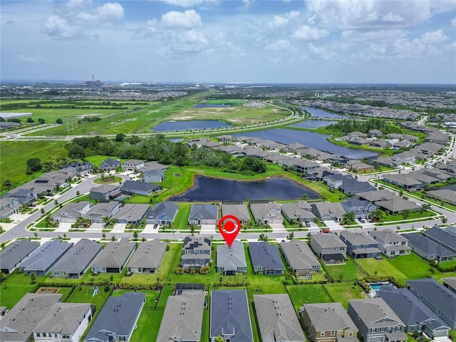 5415 Limelight Dr, Apollo Beach, FL 33572 - aerial view of property and surrounding area featuring nearby suburban area
