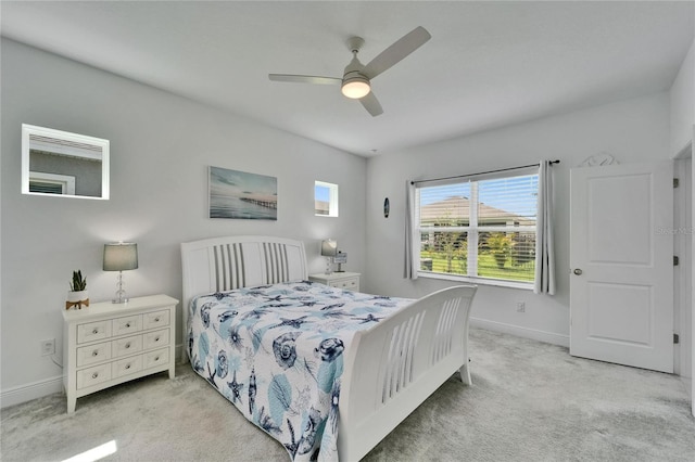 5415 Limelight Dr, Apollo Beach, FL 33572 - bedroom featuring light carpet and a ceiling fan