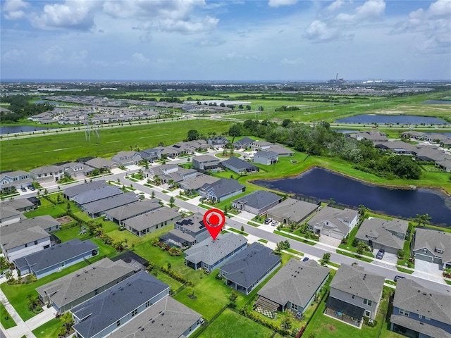 5415 Limelight Dr, Apollo Beach, FL 33572 - aerial view of residential area with a nearby body of water