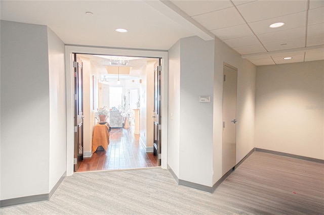 1209 E Cumberland Ave Unit 1003, Tampa, FL 33602 - hallway with carpet flooring and recessed lighting