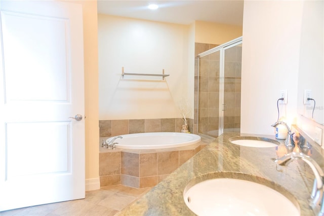 1209 E Cumberland Ave Unit 1003, Tampa, FL 33602 - full bath featuring a garden tub, a stall shower, and double vanity