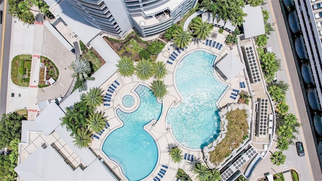 1209 E Cumberland Ave Unit 1003, Tampa, FL 33602 - drone / aerial view of a pool
