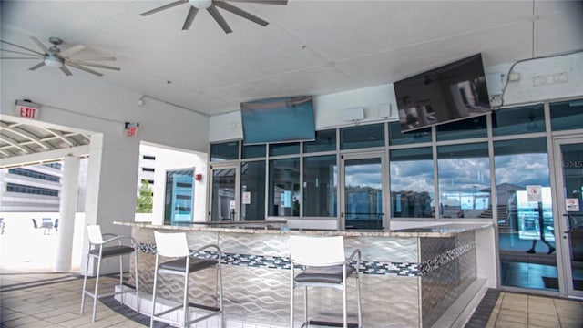 1209 E Cumberland Ave Unit 1003, Tampa, FL 33602 - kitchen with ceiling fan