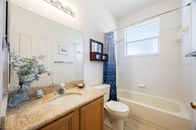 2043 Wrangler Dr, Brandon, FL 33511 - full bathroom featuring shower / tub combo, vanity, and toilet