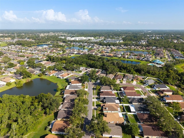 2043 Wrangler Dr, Brandon, FL 33511 - aerial overview of property's location with nearby suburban area and a large body of water