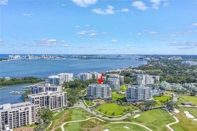125 Belleview Blvd Unit 203, Belleair, FL 33756 - bird's eye view of a nearby body of water and a golf club