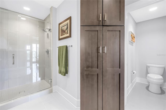 125 Belleview Blvd Unit 203, Belleair, FL 33756 - full bath featuring a stall shower and tile patterned flooring