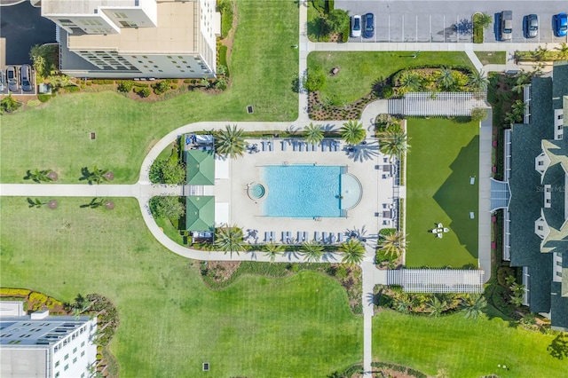 125 Belleview Blvd Unit 203, Belleair, FL 33756 - aerial view of a pool