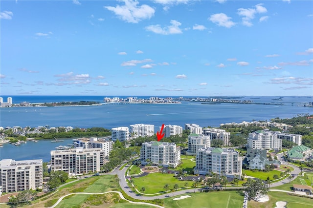 125 Belleview Blvd Unit 203, Belleair, FL 33756 - bird's eye view of a large body of water and a golf club
