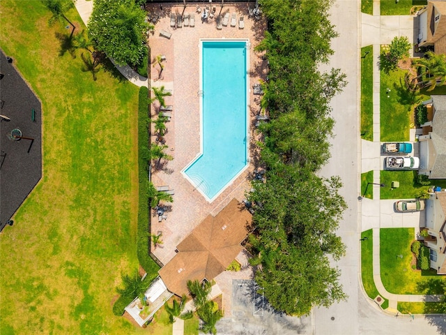 17342 Lawn Orchid Loop, Land O Lakes, FL 34638 - aerial view of a pool area