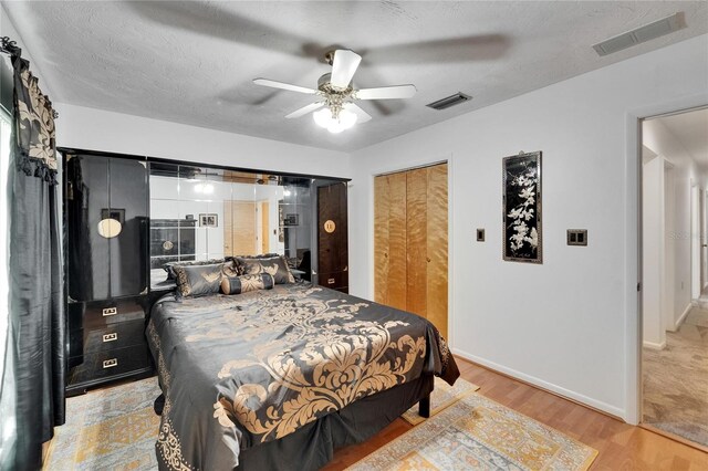 1414 75th St NW, Bradenton, FL 34209 - bedroom featuring light wood-style floors and ceiling fan
