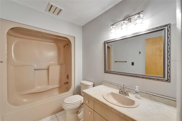 1414 75th St NW, Bradenton, FL 34209 - full bathroom with vanity, tub / shower combination, and tile patterned flooring