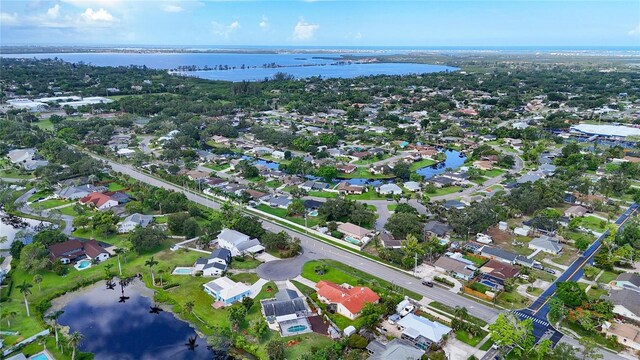1414 75th St NW, Bradenton, FL 34209 - aerial perspective of suburban area with a large body of water