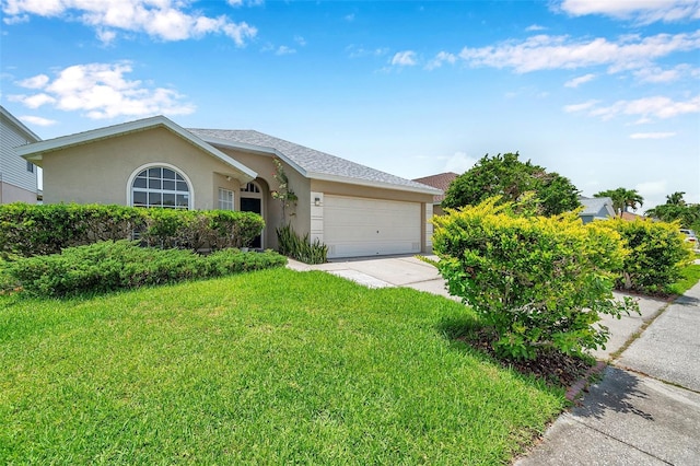 899 Addison Dr NE, Saint Petersburg, FL 33716 - single story home featuring a front yard, stucco siding, an attached garage, and concrete driveway