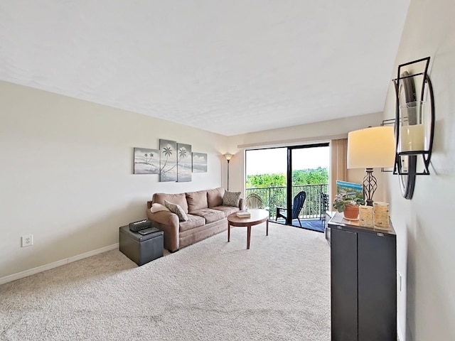19451 Gulf Blvd Unit 205, Indian Shores, FL 33785 - carpeted living area with baseboards