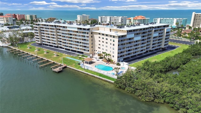 19451 Gulf Blvd Unit 205, Indian Shores, FL 33785 - view of urban area with a large body of water and apartment complex / building