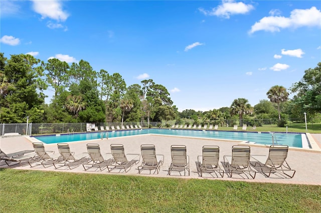 440 Lakeview Dr Unit 34, Palm Harbor, FL 34683 - community pool with view of wooded area