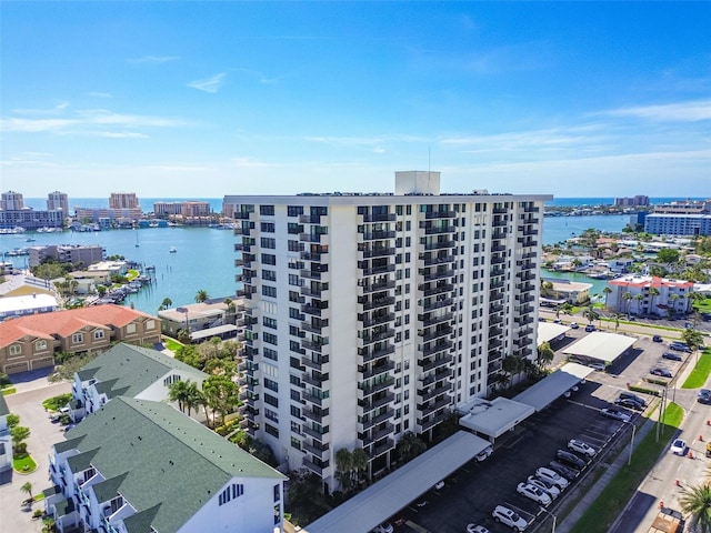 400 Island Way Unit 502, Clearwater Beach, FL 33767 - view of urban area with a large body of water and apartment complex