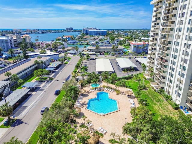 400 Island Way Unit 502, Clearwater Beach, FL 33767 - view of urban area featuring a pool area and a nearby body of water