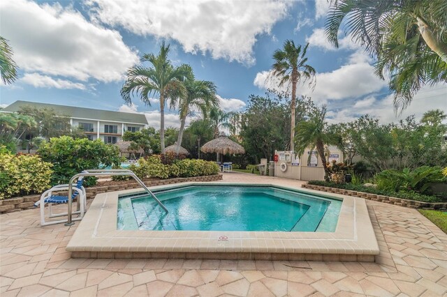400 Island Way Unit 502, Clearwater Beach, FL 33767 - view of swimming pool featuring a patio and a pool