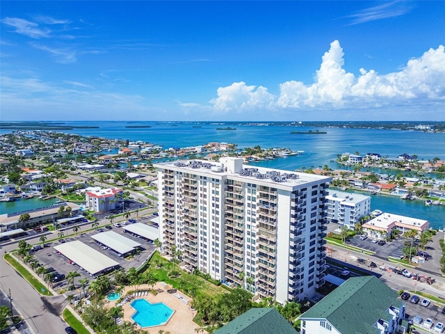 400 Island Way Unit 502, Clearwater Beach, FL 33767 - drone / aerial view of apartment complex / building and a nearby body of water