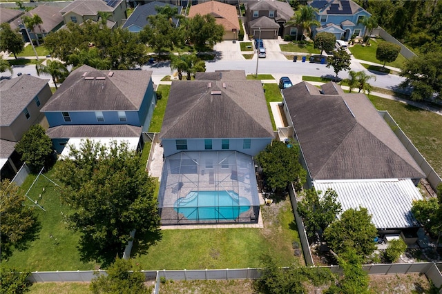 10216 Summer Azure Dr, Riverview, FL 33578 - aerial view of residential area featuring a pool