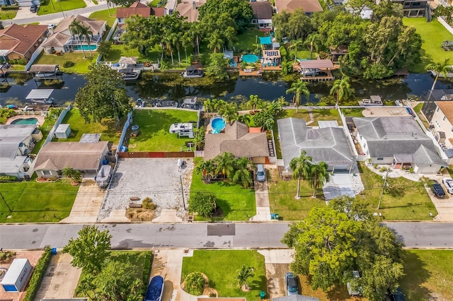 51 Cypress Dr, Palm Harbor, FL 34684 - aerial perspective of suburban area with a large body of water