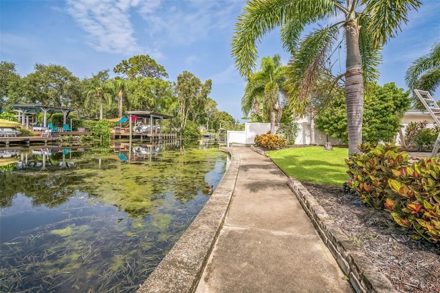 51 Cypress Dr, Palm Harbor, FL 34684 - dock featuring a water view