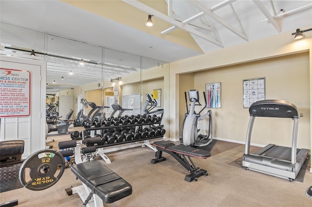 2400 Feather Sound Dr Unit 528, Clearwater, FL 33762 - exercise room featuring carpet floors