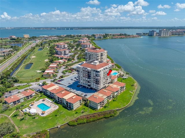 6372 Palma Del Mar Blvd S Unit 601, Saint Petersburg, FL 33715 - bird's eye view of apartment complex and a nearby body of water