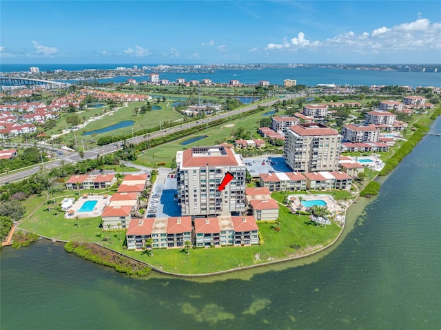 6372 Palma Del Mar Blvd S Unit 601, Saint Petersburg, FL 33715 - bird's eye view of a nearby body of water and apartment complex